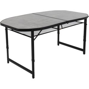 Bo-Camp - Industrial - Tafel - Northgate - Ovaal - Koffermodel - 150x80 cm