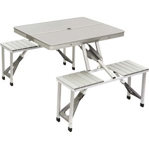 Bo-camp - Picknick Tafel - Grijs - Aluminium - Inklapbaar
