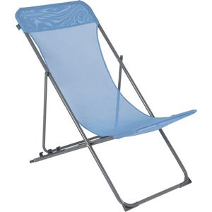 Bo-Camp - Strandstoel - Penco - 3 Standen - Staal - Blauw