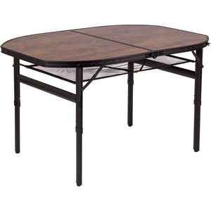 Bo-Camp - Melrose - Campingtafel - Houtlook - Aluminium - Verstelbare Hoogte
