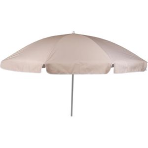 <p>Deze elegante parasol van Bo-Camp is de perfecte keuze om wat schaduw te creëren en jezelf te beschermen tegen de schadelijke uv-stralen van de zon. De parasol is gemaakt van stevig polyester met een zilverkleurige coating voor bescherming tegen de directe zonnestralen.</p>
<p>Dankzij de stevige stalen paal staat de parasol stabiel in zand, in een parasolvoet of in een tafelopening. De parasol is in hoogte verstelbaar en dankzij het kantelmechanisme kan je hem in de richting van de zon plaatsen.</p>
<p>Gebruik de Bo-Camp parasol om van zonnige dagen te genieten zonder te verbranden.</p>
<ul>
  <li>Kleur: zand</li>
  <li>Materiaal: polyester (160 g/m²) en staal</li>
  <li>Afmetingen: 200 x 200 cm (Ø x H) met Ø 25 mm paal</li>
  <li>Gewicht: 2,2 kg</li>
  <li>Kantelmechanisme</li>
  <li>Met arm en stalen paal</li>
  <li>In hoogte verstelbaar</li>
  <li>Deelbare stalen paal</li>
  <li>Zilverkleurige binnencoating voor uv-bescherming</li>
</ul>