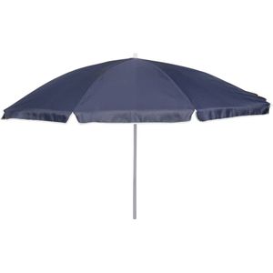 <p>Deze elegante parasol van Bo-Camp is de perfecte keuze om wat schaduw te creëren en jezelf te beschermen tegen de schadelijke uv-stralen van de zon.</p>
<p>De parasol is gemaakt van stevig polyester met een zilverkleurige coating voor bescherming tegen de directe zonnestralen.</p>
<p>Dankzij de stevige stalen paal staat de parasol stabiel in zand, in een parasolvoet of in een tafelopening.</p>
<p>De parasol is in hoogte verstelbaar en dankzij het kantelmechanisme kan je hem in de richting van de zon plaatsen.</p>
<p>Gebruik de Bo-Camp parasol om van zonnige dagen te genieten zonder te verbranden.</p>
<ul>
  <li>Kleur: blauw</li>
  <li>Materiaal: polyester (160 g/m²) en staal</li>
  <li>Afmetingen: 200 x 200 cm (Ø x H) met Ø 25 mm paal</li>
  <li>Gewicht: 2,2 kg</li>
  <li>Kantelmechanisme</li>
  <li>Met arm en stalen paal</li>
  <li>In hoogte verstelbaar</li>
  <li>Deelbare stalen paal</li>
  <li>Zilverkleurige binnencoating voor uv-bescherming</li>
</ul>