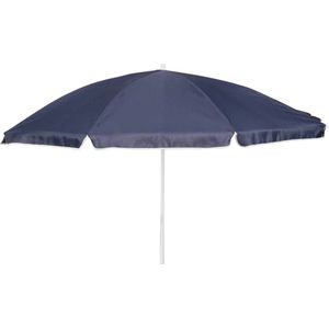 <p>Deze elegante parasol van Bo-Camp is de perfecte keuze om wat schaduw te creëren en jezelf te beschermen tegen de schadelijke uv-stralen van de zon.</p>
<p>De parasol is gemaakt van stevig polyester om bescherming te bieden tegen zonnestraling.</p>
<p>Dankzij de stevig stalen paal staat de parasol stabiel in zand, in een parasolvoet of in een tafelopening.</p>
<p>De parasol is in hoogte verstelbaar dankzij de flexibele arm waardoor je hem richting de zon kunt wijzen.</p>
<p>Met de Bo-Camp parasol kan je van zonnige dagen genieten zonder te verbranden.</p>
<ul>
  <li>Kleur: blauw</li>
  <li>Materiaal: polyester (160 g/m²) en staal</li>
  <li>Afmetingen: 165 x 200 cm (D x H) met Ø 22 mm paal</li>
  <li>Gewicht: 1,45 kg</li>
  <li>Inklapbare arm en stalen paal</li>
  <li>In hoogte verstelbaar</li>
  <li>Deelbare stalen paal</li>
</ul>