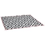 Bo-Camp Buitenkleed Chill Mat Lewisham L 2,7x2 M Zwart en Wit