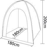 Bo-Camp Opbergtent - Medium - 1.8 x 1.8 x 2 Meter