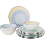 BO-CAMP Melamin Geschirr Set Barfleur Camping Essgeschirr Reise Picknick Teller