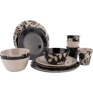 QUID 5426271 - Vajilla cerámica de 12 piezas 4 personas Duna Beige QUID 5426271 - Vajilla cerámica de 12 piezas 4 personas Duna Beige