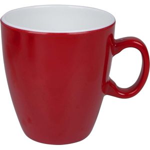 Bo-Camp - Mok - Two-Tone - Melamine - Rood - 4 Stuks
