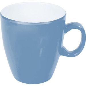 Bo-Camp - Mok - Two-Tone - Melamine - 4 Stuks - Blauw