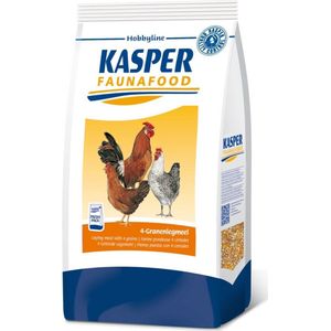 Kasper Faunafood Hobbyline 4-Granenlegmeel - Kippenvoer - 4 kg