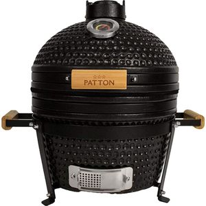 Patton Classic Kamado 16"" Table Chef - Medium - Ø34 cm - Matzwart