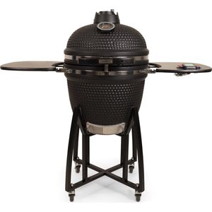 Patton Kamado 21"" incl. Bluetooth Thermometer en Divide & Conquer Systeem - Large - Ø47 cm - Matzwart