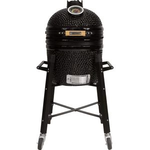 kamado 15'' black met verrijdbaar onderstel