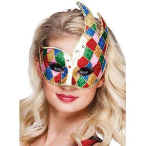 Boland - Venetiaans oogmasker, accessoire, kostuum, carnaval, kostuumfeest, Halloween, gemaskerd bal