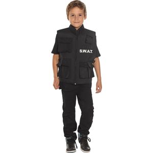 Boland - SWAT Vest - Zwart/Wit - Geschikt Voor Kinderen