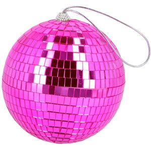 BOLAND Schitterende Fuschia discobal, 15 cm, ideaal voor feesten, verjaardagen en retro vieringen van de jaren 70/80