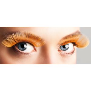 Boland - XL Wimpers - Oranje - Kunstmatig - Zelfklevend