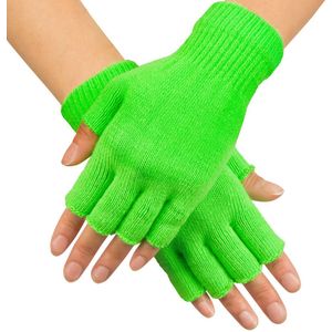Handschoenen Vingerloos Neongroen