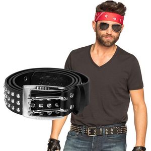 Boland - Riem Studs Zwart - Volwassenen - Unisex - Biker - Punk en Aso