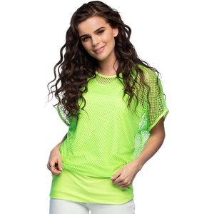 Visnet - Top - Neongroen - Dames