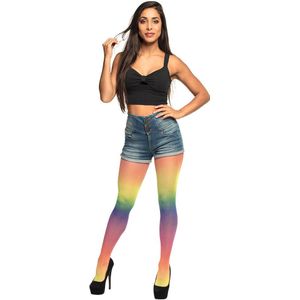 Boland - Regenboogpanty - 50 Denier - Nylon - Kostuum Accessoire