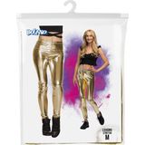 Boland - Metalen Legging - Goud - Stretchbroek - Voor Carnaval en Themafeesten
