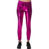 Boland - Metalen Legging - Fuchsia - Stretchbroek - Carnaval