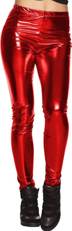 Boland - Legging - Rood - Metaal - Stretch
