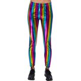 Boland - Metalen Legging - Regenboogkleuren - Glanzend - Stretchmateriaal