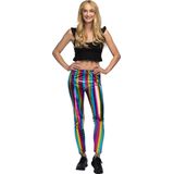 Boland - Metalen Legging - Regenboogkleuren - Glanzend - Stretchmateriaal