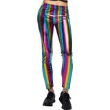 Boland - Metalen Legging - Regenboogkleuren - Glanzend - Stretchmateriaal