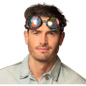 Boland - Partybril Mirage regenboog Multi - Volwassenen - Pride - Pride