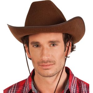 Boland Cowboy hoed Rodeo vilt bruin bruin Vilt Boland Verkleedhoofddeksel (38.0000cm x 25.0000cm)