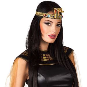 Boland 04241 - Nijlkoningin hoofdband, tiara, hoofdtooi, Koningin van de Nijl, Egypte, Cleopatra, accessoire, carnaval, themafeest