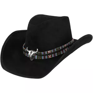 Faringoto Cowboyhoed Mannen Cowgirl Hoed Vilt Hoed Fedoras Hoeden voor Vrouwen, Bruin, Eén Maat