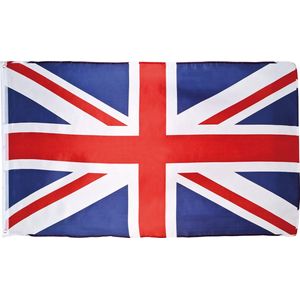 Boland Polyester Vlag Union Jack - 90x150cm - Ideaal accessoire voor het steunen van uw favoriete sportteam