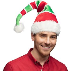 Weihnachtsmannmütze Rot Grün Elf