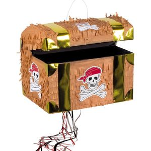 Boland - Trekpiñata Schatkist - Verjaardag, Kinderfeestje, Themafeest - Piraten