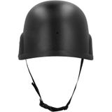 Boland verkleed soldaten/SWAT team Helm - zwart - voor volwassenen