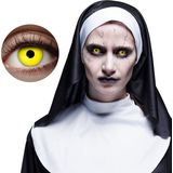 Boland 40087 - Gekleurde Contactlenzen - Geel - 2 Stuks - UV-Flash