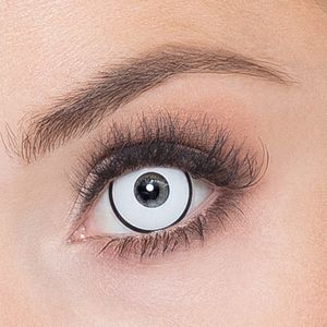 Boland - Paar Weeklenzen Maniac - Halloween - Zacht - Witte Kleur met Zwarte Rand