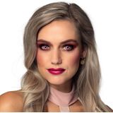 Boland - Roze Lenzen - Kostuumaccessoire - Zwarte Rand - 2 Stuks