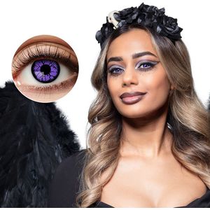 Boland - Dark Angel - Weeklenzen - Paarse Kleur - Halloween en Horror