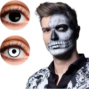 Boland - Halloween Lenzen - Zwart/Wit - Zacht - 3 Maanden Gebruik