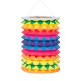 Regenbogen Laternen ziehen 16cm 12Stk