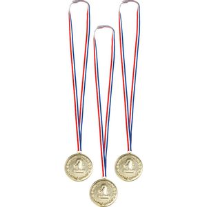 Medaille '1' (3 Stuks)