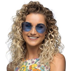 Hippie 60S Bril Blauw Xl