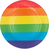 Regenbogen Teller 23cm 8Stück