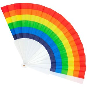 Waaier Regenboog Pride 23cm