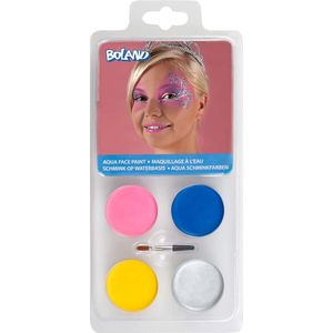 Boland - Set Palet Schmink - Waterbasis - 4 Potjes en Applicator